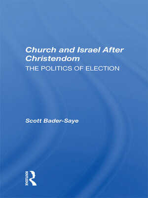 cover image of Church and Israel After Christendom